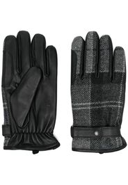 Barbour tartan print gloves - Nero