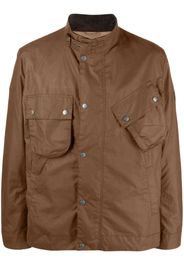 Barbour buckle-collar cotton lightweight jacket - Marrone