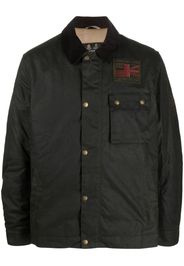 Barbour logo-patch cotton workers jacket - Verde