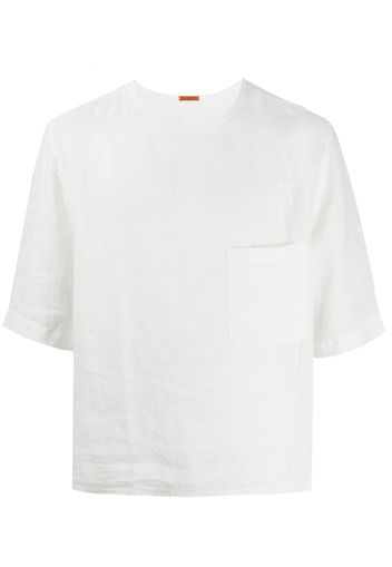 boxy-fit linen T-shirt