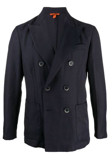 fitted double-breasted blazer