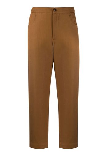 Pantaloni taglio straight crop