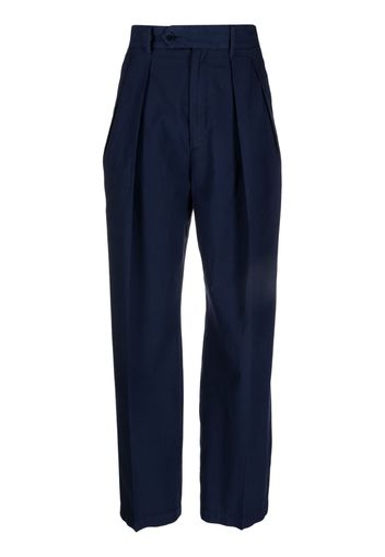 Barena wide-leg cotton trousers - Blu