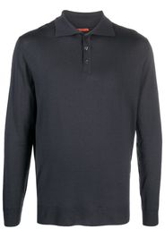 Barena spread-collar merino-wool polo shirt - Grigio