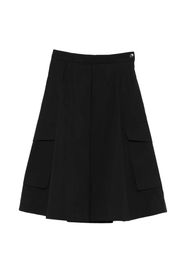 Barena pleated cargo mini skirt - Nero