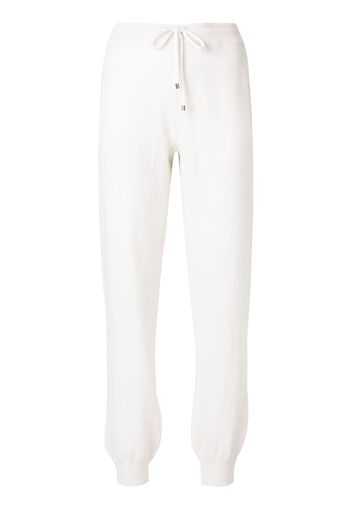 Barrie Joggers in cashmere - Bianco