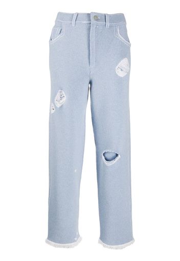 denim-inspired boyfriend trousers