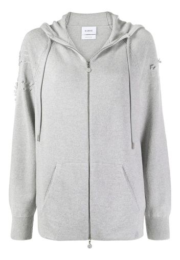 embroidered cashmere hoodie