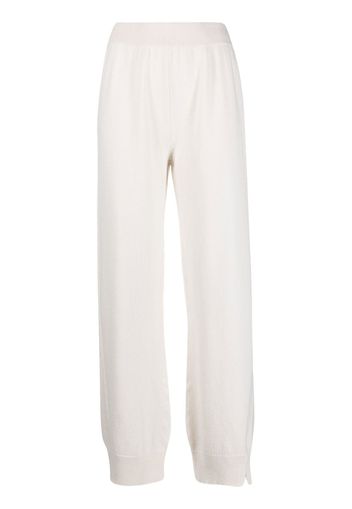 Barrie side-slit cashmere trousers - Toni neutri