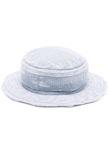 Barrie Cappello bucket con effetto vissuto - Blu