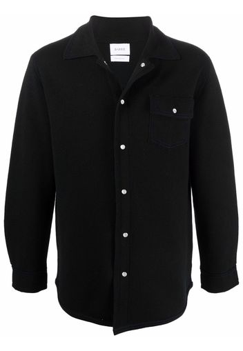 Barrie flap-pocket cashmere overshirt - Nero