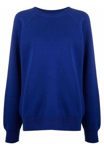 Barrie crewneck cashmere-cotton sweatshirt - Blu