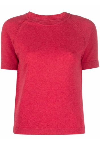 Barrie fine-knit cashmere top - Rosso