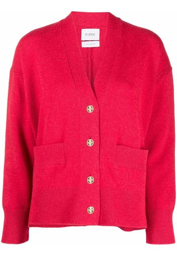 Barrie v-neck cashmere cardigan - Rosso