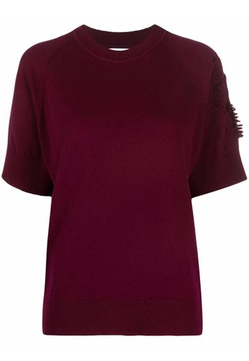 Barrie cashmere short-sleeved top - Viola