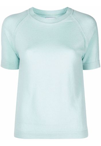 Barrie cashmere short-sleeved top - Verde