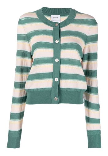 Barrie Cardigan a righe con decorazione - Verde