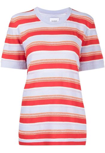 Barrie T-shirt girocollo a righe - Rosso