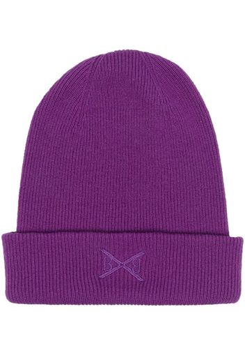 Barrie ribbed cashmere beanie - Viola