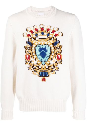 Barrie cashmere graphic-print jumper - Toni neutri