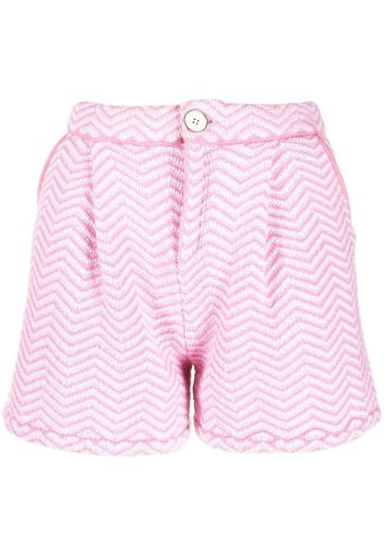 Barrie Shorts con motivo chevron - Rosa