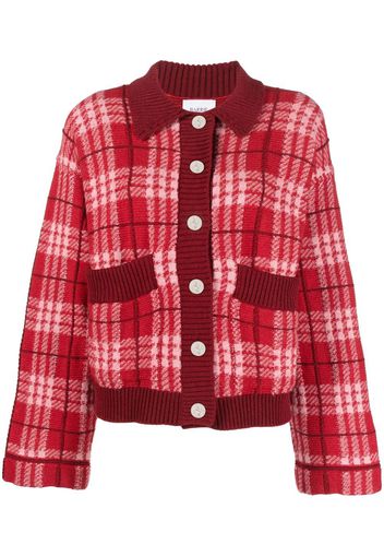 Barrie Cardigan a quadri - Rosso