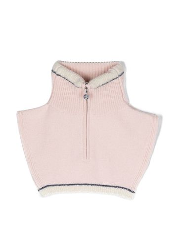 Barrie cashmere zip-up collar - Rosa