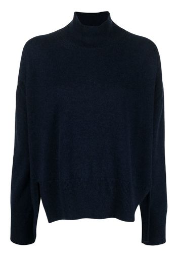 Barrie side-slit knit jumper - Blu