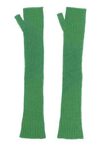 Barrie Guanti con mezze dita - Verde