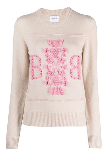 Barrie logo-patch cashmere jumper - Toni neutri