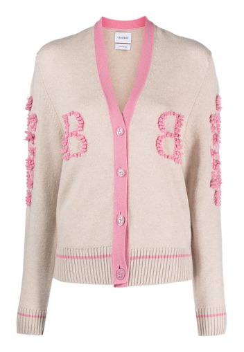 Barrie contrast-trim cashmere cardigan - Toni neutri