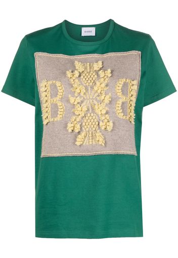 Barrie cashmere patch T-shirt - Verde