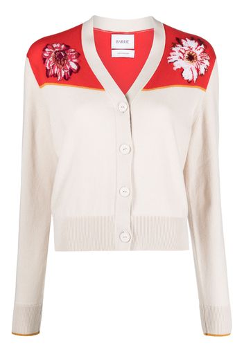 Barrie floral-print V-neck cardigan - Toni neutri