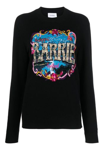 Barrie patterned-intarsia sweatshirt - Nero