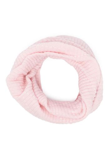 Barrie ribbed-knit cashmere snood - Rosa