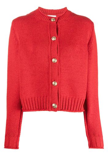 Barrie button-up cashmere cardigan - Rosso