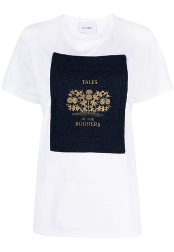 Barrie logo-patch cotton T-shirt - Bianco