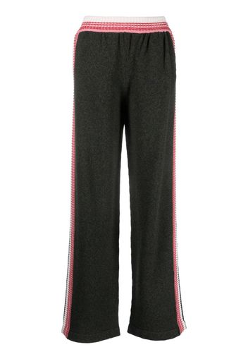 Barrie elasticated ribbed-knit track pants - Verde