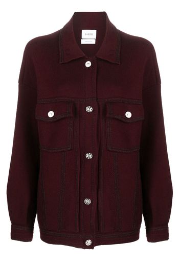 Barrie cotton-cashmere oversized jacket - Rosso