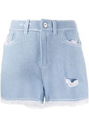 fringed trim shorts