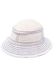 Cappello bucket con cuciture a contrasto