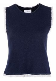 Barrie fringe-trim top - Blu