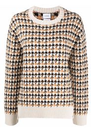 Barrie houndstooth-pattern cashmere pullover - Toni neutri