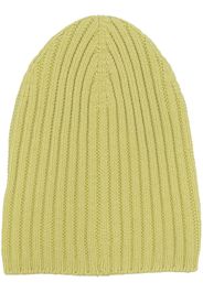 Barrie ribbed cashmere beanie - Giallo