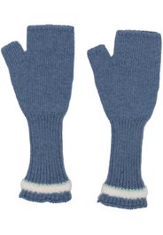 Barrie fingerless knit gloves - Blu