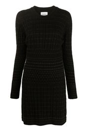 Barrie smocked cashmere minidress - Nero