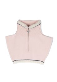 Barrie cashmere zip-up collar - Rosa