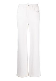 Barrie distressed straight-leg trousers - Toni neutri