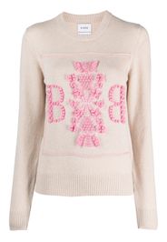 Barrie logo-patch cashmere jumper - Toni neutri