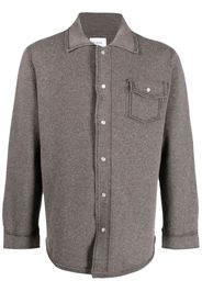 Barrie fine-knit long-sleeve shirt - Marrone